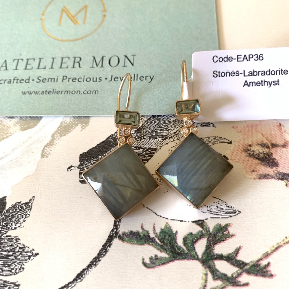 Labradorite Drop Earrings
